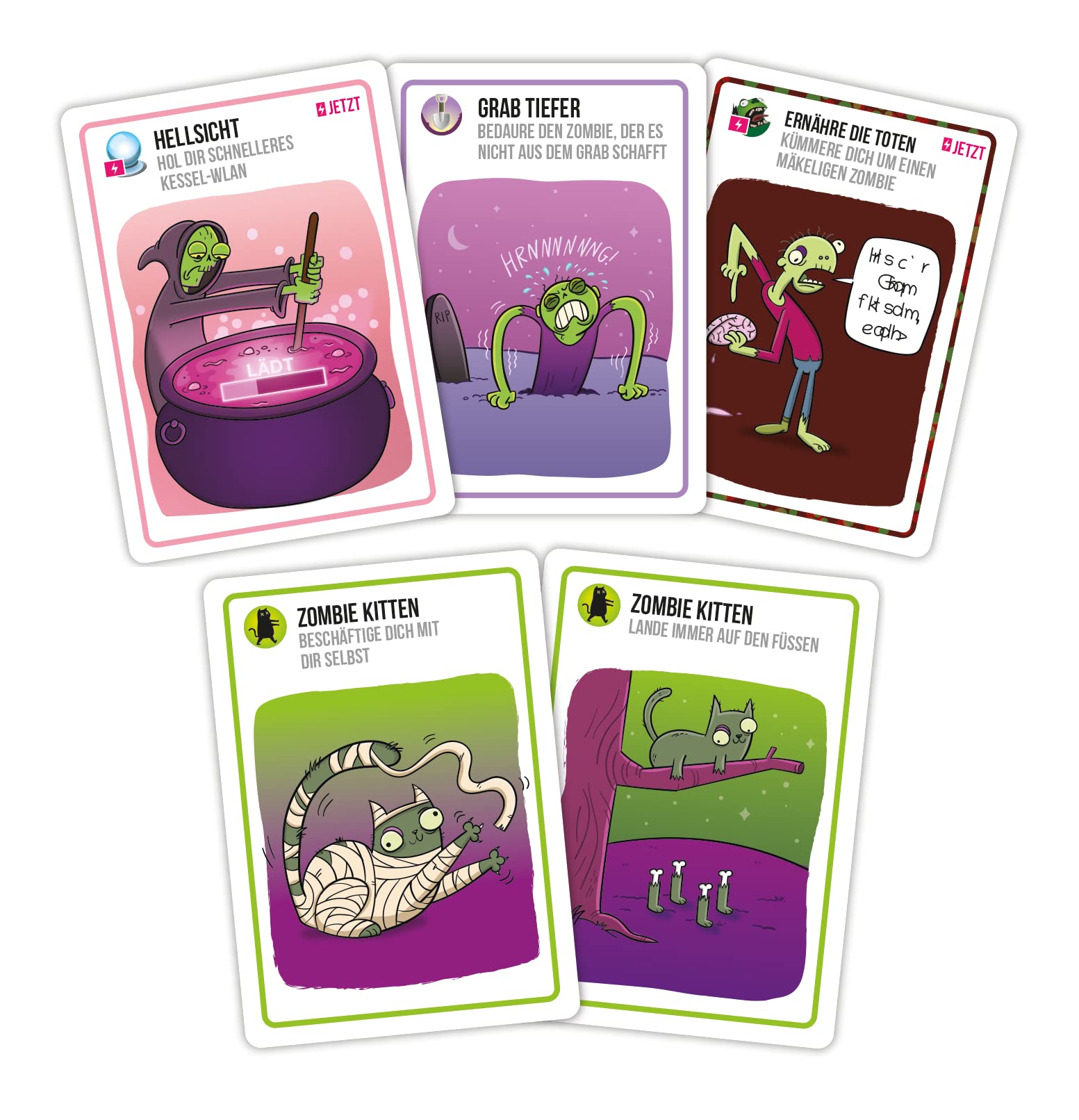 Amazon.com: Exploding Kittens – Zombie Kittens Set, Colour